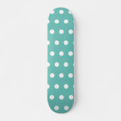 Polka Dot Skateboard (Aqua & White) (Devant)