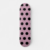 Polka Dot Skateboard (Roze & Zwart) (Voorkant)