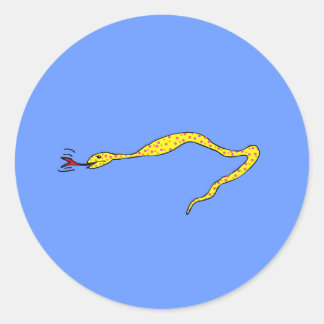 Polka dot slang ronde sticker