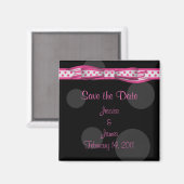  Polka Dot sparen de Datum Magnet Magneet (Voorkant / Achterkant)