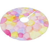 Polka Dot Splash: Kleurrijke Waterverf Kerstboom Rok (Gekanteld)