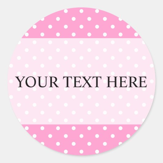 Polka dot stickers avec couleur arrière - plan per (Devant)