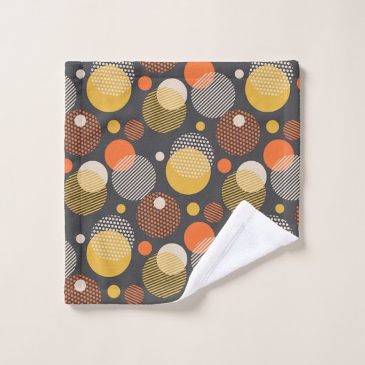 Polka Dot Stripe Pattern Bad Handdoek (Wasdoekje)