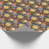 Polka Dot Stripe Pattern Cadeaupapier (Hoek)