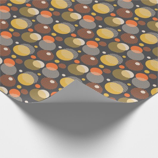 Polka Dot Stripe Pattern Cadeaupapier (Hoek)