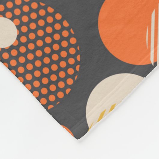 Polka Dot Stripe Pattern Fleece Deken (Hoek)