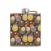 Polka Dot Stripe Pattern Heupfles (Achterkant)