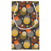 Polka Dot Stripe Pattern Klein Cadeauzakje (Achterkant)