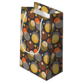 Polka Dot Stripe Pattern Klein Cadeauzakje (Achterkant Gekanteld)