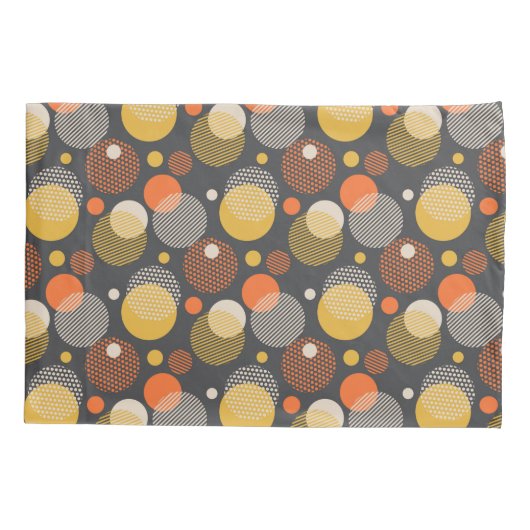 Polka Dot Stripe Pattern Kussensloop (Achterkant-Links)