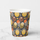 Polka Dot Stripe Pattern Papieren Bekers (Rechts)