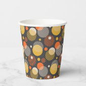 Polka Dot Stripe Pattern Papieren Bekers (Voorkant)