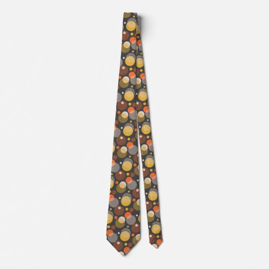 Polka Dot Stripe Pattern Stropdas (Voorkant)
