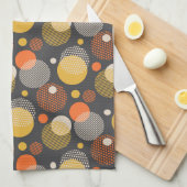 Polka Dot Stripe Pattern Theedoek (Quarter Fold)
