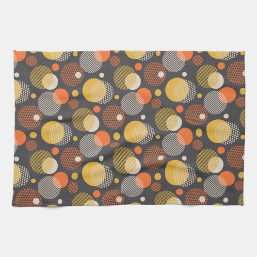 Polka Dot Stripe Pattern Theedoek (Horizontaal)