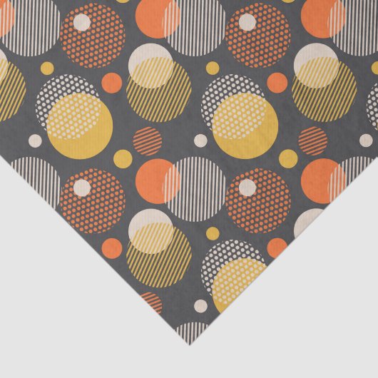 Polka Dot Stripe Pattern Tissuepapier (Detail)