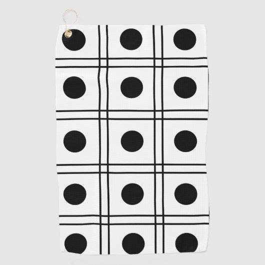 Polka Dot Stripes Golfhanddoek (Voorkant)