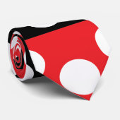 Polka Dot Stripes Patroon Stropdas (Opgerold)