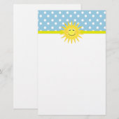 Polka Dot & Sunshine Briefpapier (Voorkant / Achterkant)