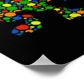 Polka Dot T Rex Dinosaur September 15th Dot Day Poster (Hoek)