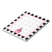 Polka Dot Teacher Notitieblok (Gedraaid)