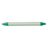 Polka Dot Teapot Pattern Zwarte Inkt Pen (Voorkant)