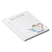 Polka Dot Teapot Tea Party Tea Pot to do List Notitieblok (Schuin)