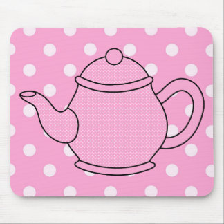 Polka Dot Teapot V4 Muismat