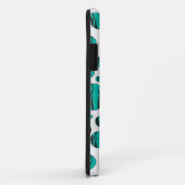 Polka Dot Tiger Black en Blauwgroen afdrukken Case-Mate iPhone Case (Achterkant/rechts)