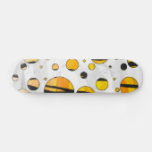 Polka Dot Tiger Black en Oranje print Skateboard (Horizontaal)