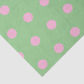 Polka Dot Tissue Paper (Sage Green & Pastel Pink) Tissuepapier (Detail)