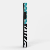 Polka Dot Turquoise & Zebra Print iPhone 5 Hoesje (Achterkant/rechts)