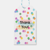 Polka Dot Verjaardagsfeestje Uitnodigen Cadeaulabel (Voorkant)