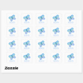 Polka dot vlinder : Sla de datum Sticker (Vel)