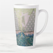 Polka dot voile latte Mug (Droite)