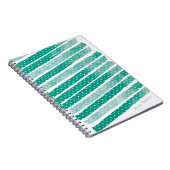 Polka Dot Watercolor Stripes Journal personnalisé (Côté Droit)