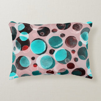 Polka dot waterverf, abstract patroon. accent kussen