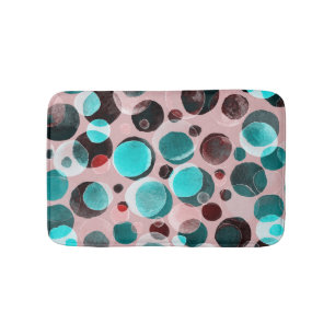 Polka dot waterverf, abstract patroon. badmat