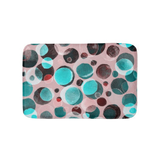 Polka dot waterverf, abstract patroon. badmat