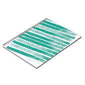 Polka Dot Waterverf Stripes Personalized Journal Notitieboek (Linkerzijde)