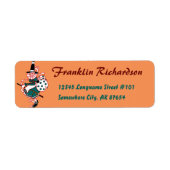 Polka Dot Witch | Retouradres labels (Voorkant)
