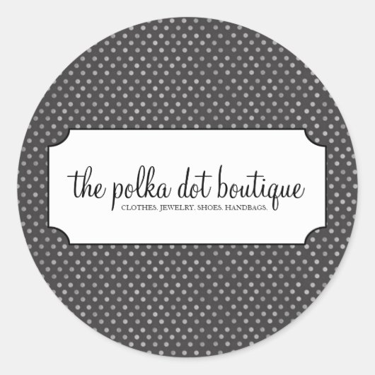 Polka Dot Zakelijke Stickers (Voorkant)