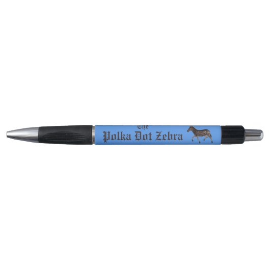 Polka Dot Zebra English Pub Pen (Voorkant)