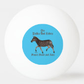 Polka Dot Zebra English Pub Pingpongballen (Voorkant)