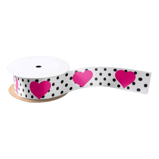 Polka Dots and Pink Hearts Lint (Spoel)