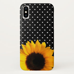 Polka Dots and Sunflower iPHone X Hoesje