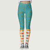 Polka Dots & Argyle Leggings (Voorkant)