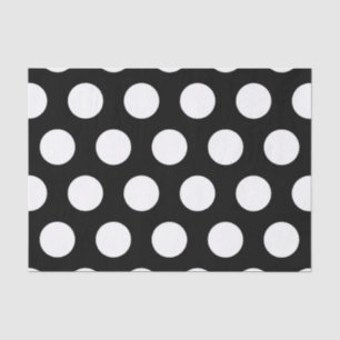 Polka Dots Black en White Tissuepapier