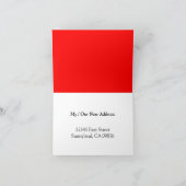 Polka-Dots blancs sur la nouvelle carte d'adresse  (Intérieur)