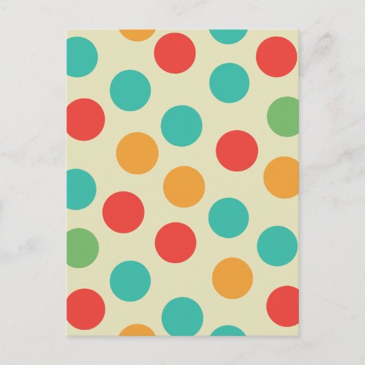 Polka Dots Briefkaart (Voorkant)